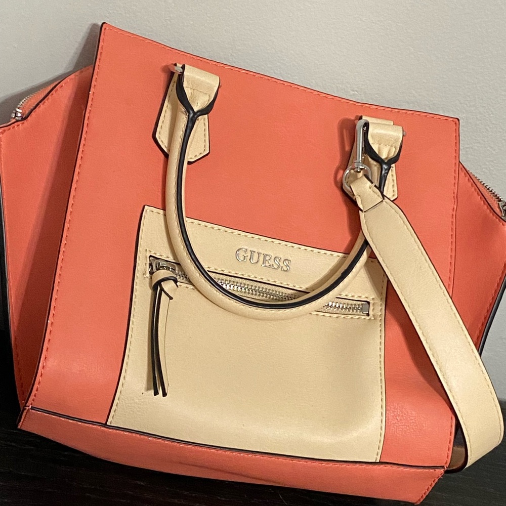 GUESS Women's Mill Creek Satchel Handbag purse